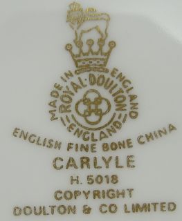Royal Doulton Carlyle Salad Plate 8 Inch H5018 English Fine Bone 
