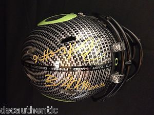 DeAnthony Thomas Oregon Ducks Signed Carbon Fiber Mini Helmet DSC 