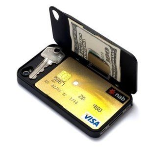 ILID Wallet Case for iPhone 4 4S with Space for Cards Cash Key