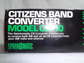 New Sparkomatic CB 10 Am Car Radio Citizens Band 40 Channel CB 