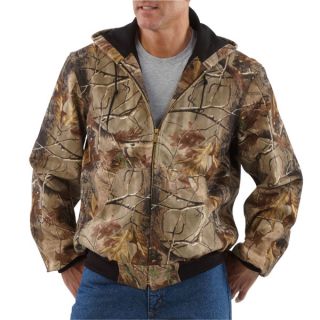 Carhartt Mens Camouflage Active Jacket Thermal Lined Camo AP J220 Cap 