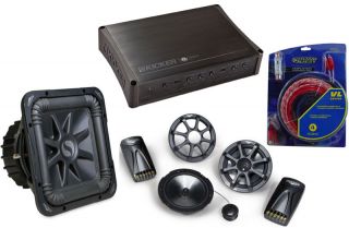 Kicker Car Audio IX500 4 Amplifier KS650 2 Component 6 1 2 Speakers 
