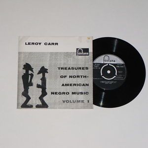 Leroy Carr Treasures of Negro Music Vol 1 Original 1958 7 EP VG Good 