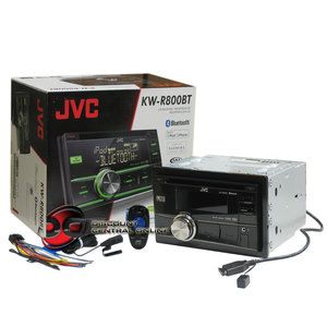 JVC KW R800BT CAR DOUBLEDIN CD  WMA RECEIVER W PANDORA CONTROL 