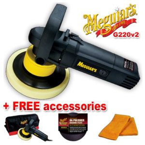 Meguiars G220 V2 Dual Action Machine Car Polisher Free Microfibre 