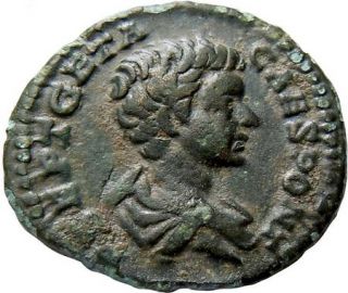   Billon Denarius 200 202 Ad Castor Horse RARE Ancient Roman Coin