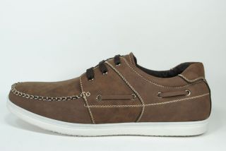 Delli Aldo Casual Boat Shoes Brown 0122 Men Size Vtg