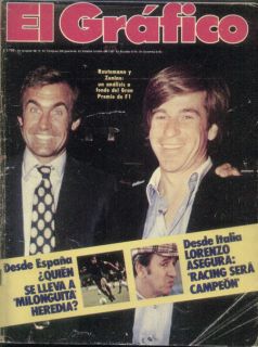 Tennis Guillermo Vilas Carlos Reutemann Mag ARG 1980