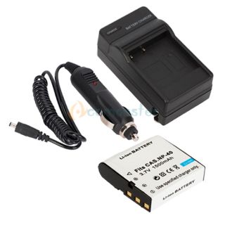Battery Charger for Casio NP 40 Exilim Zoom EX Z100 Z1000 Z1200 Z200 