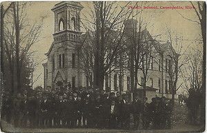 SW Cassopolis MI 1910 Cass County Village School Students Posing for 