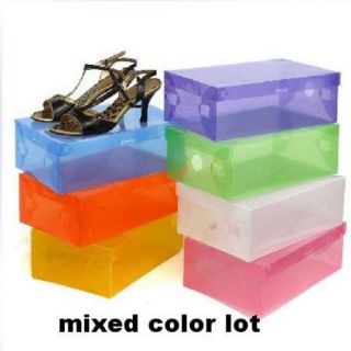   Clear Shoe Box Plastic Stackable Boxes Organizer Find Shoes Easy