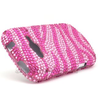 PINK ZEBRA BLING HARD CASE COVER FOR SAMSUNG GALAXY REVERB M950