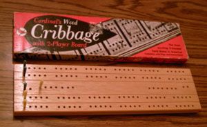 Cardinals Wood Cribbage Board with Pegs Instructions