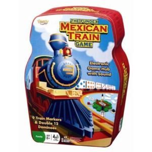 Mexican Train Game Domino Electronic Train Hub Tin Damaged