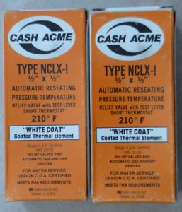 Cash Acme NCLX 1 Pressure Relief Valve 210F 150 PSI Solar