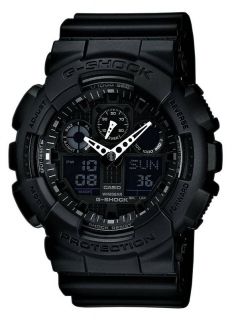 Casio GA100 1A1 Mens G Shock Black Resin Strap Watch