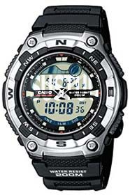 Casio Gents Moonphase Tide Graph Watch aqw 100 1AVEF AQW100 Brand New 