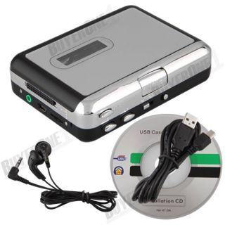 Mini USB Cassette Tape Converter to Music MP3 CD Player PC