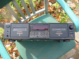   Dual Stereo Cassette Deck Vintage Audio Double Auto Reverse Rec