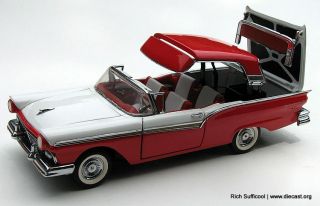 Franklin Mint 124 1957 Ford Fairlane 500 Skyliner  Retractable Roof 