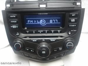 2003 03 Honda Accord Radio Aux 6 Disc CD Changer Player Radio Climate 