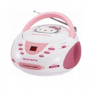 Hello Kitty Girls Pink Stereo CD Player Am FM Radio New
