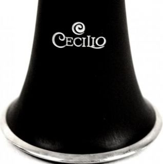 Cecilio Black Ebonite ABS BB Clarinet H017231 w Nickel Plated 17 Keys 