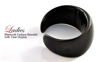 Mobile Phone Bluetooth Bracelet w Speaker Mic Time Caller ID Display 