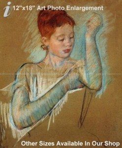 12x18 Art Photo Print Mary Cassatt 1844 1926NEW Long Gloves