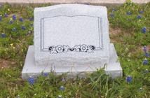   Granite Slant Carved Tombstone Headstone Cemetery Grave Markers