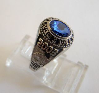 Womans Blue Stone Central Valley Falcons 2003 Class Ring
