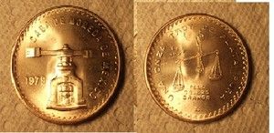 1979 Casa de Moneda de Mexico Silver Coin
