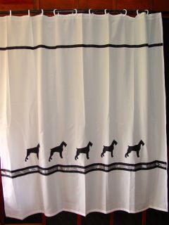 our original design shower curtain by painted pooches obsessed by the 