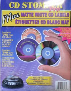CD Stromper Pro Mini Matte CD Labels 75 Mini Labels
