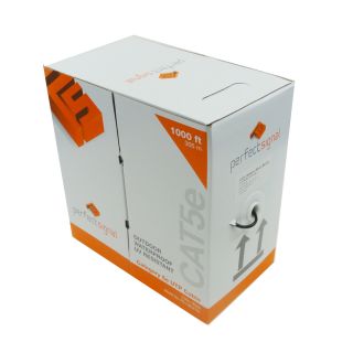 Cat5e Outdoor 1000ft UTP Cable Ethernet LAN Network CAT5 Pull Box 