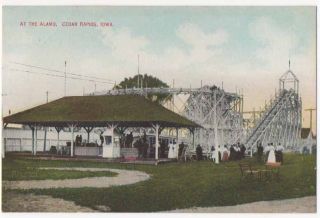 Cedar Rapids IA Iowa Early 1900s Roller Coaster