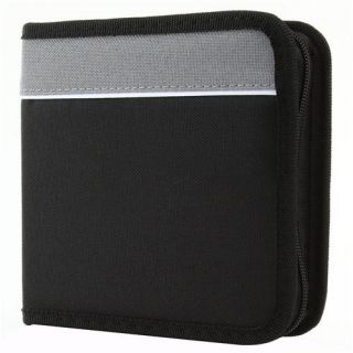 36 Capacity CD DVD Wallet Holder Case Black Gray