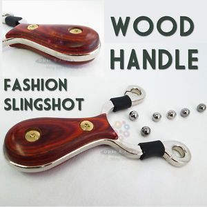 Wild GOOSE Slingshot Wood Handle Catapult Pocket Sling