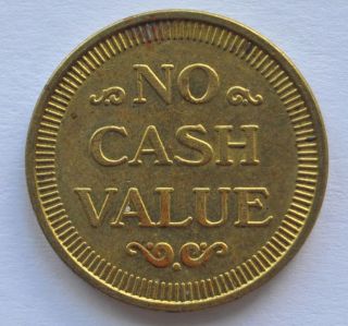 usa no cash value vintage token jetton nice xf+ diameter 21 mm 100 % 