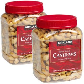 whole fancy cashews premium quality 2 jars each 2 5 lb total of 5 