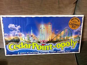Cedar Point opoly Board Game Monopoly 2nd Edition Brand NEW Millenium 