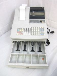Casio PCR 360 40 Department 400 PLU 10 Clerk Quiet Cash Register 