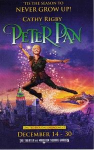 Peter Pan Broadway Playbill Madison Square Garden Cathy Rigby