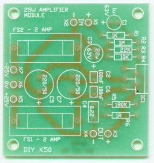 25W Audio Power Amplifier Kit 0 015 THD 1 Channel K50