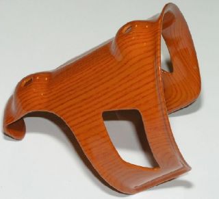 Carbon Water Bottle Cage New Maple Wood Look 30gms