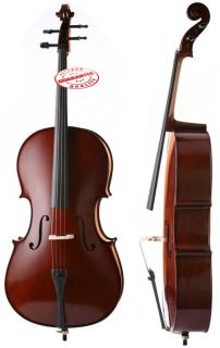 New 4 4 Size DLuca Meister Ebony Fitted Cello MC1800