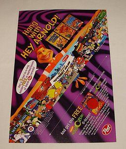 1998 Post Cereals Ad Page Hey Arnold