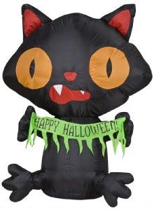   Cat Lighted Halloween Airblown Inflatable Outdoor Decor Decoration