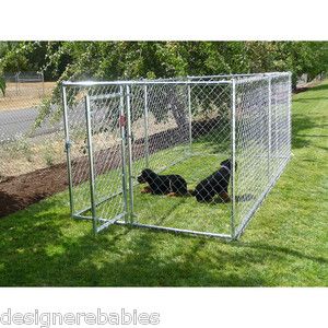   Dog Pet Yard Galvanized Chain Link Fence Enclosure Kennel ~ 41098~NEW