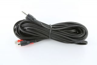   5mm Stereo Male to 2 RCA Female Audio Cable DVD LED LCD TV iPod Zune